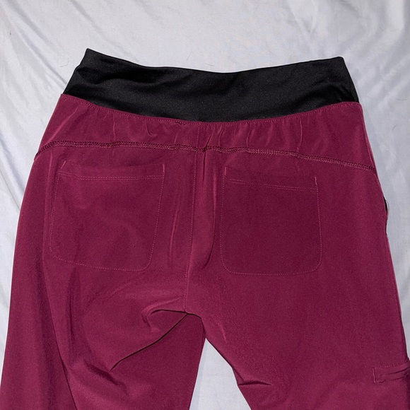 Healing Hands Burgundy Scrub Pants - Picture 3 of 3